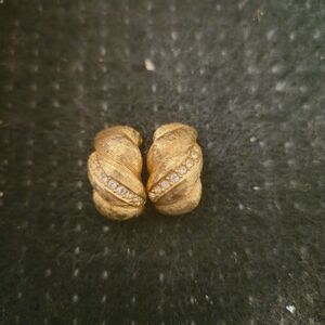 Vintage dior gold and crystal chrysalis